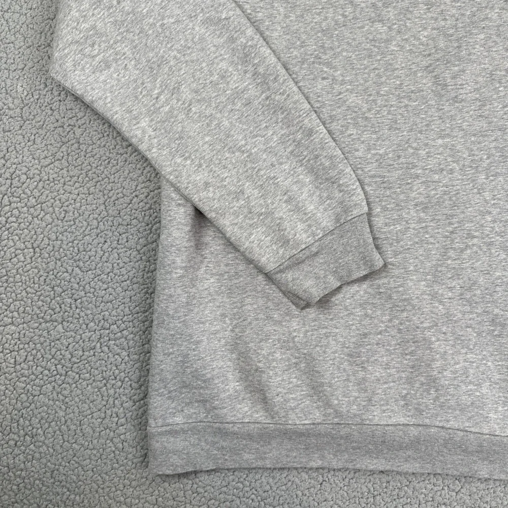 Adidas Liquid Gold Foil Badge of Sport Hoodie Men 2XL Heather Grey Pullover Logo